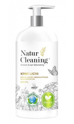 Naturcleaning KIWI-LICHI hipoallergén mosogatószer koncentrátum 500 ml