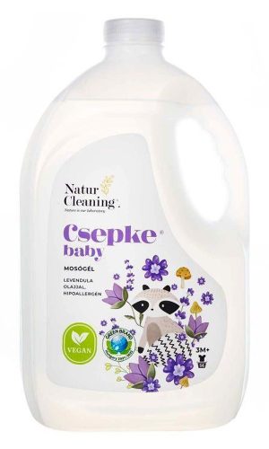 Csepke Baby LEVENDULA OLAJJAL hipoallergén mosógél 3M+ Naturcleaning 4 liter